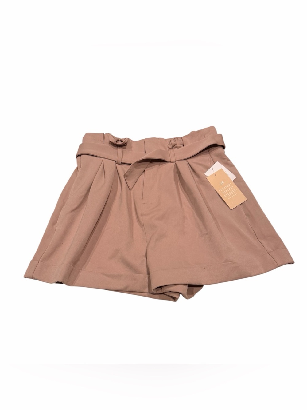 JustFab High-Waist Paperbag Shorts Dusty Rose Size Medium New with Tags